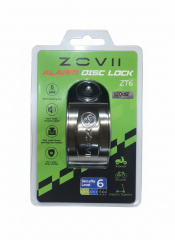 ZT6 | Gri 120 dB Alarmlı Motosiklet Disk Kilidi – IP67, Su Geçirmez, Çelik Güvenlik Kilidi