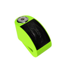 ZT6 | Yeşil 120 dB Alarmlı Motosiklet Disk Kilidi – IP67, Su Geçirmez, Çelik Güvenlik Kilidi