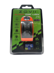 ZT6 | Turuncu 120 dB Alarmlı Motosiklet Disk Kilidi – IP67, Su Geçirmez, Çelik Güvenlik Kilidi