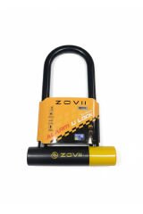 ZOVII ZNU14-230| Sarı 120 dB Alarmlı Motosiklet U Kilidi - 14 mm Çelik, Korozyon Dirençli, IP67