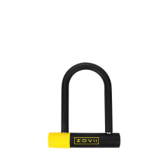 ZOVII ZNU14-150| Sarı 120 dB Alarmlı Motosiklet U Kilidi - 14 mm Çelik, Korozyon Dirençli, IP67