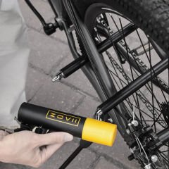 ZOVII ZNU14-150| Sarı 120 dB Alarmlı Motosiklet U Kilidi - 14 mm Çelik, Korozyon Dirençli, IP67