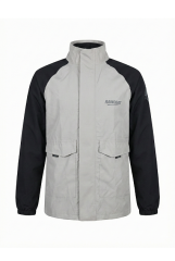 Beyaz-Siyah Suya Dayanıklı Alt Üst Motosiklet Yağmurluk Seti–Taşıma Kılıflı, Oxford Kumaş Membranlı