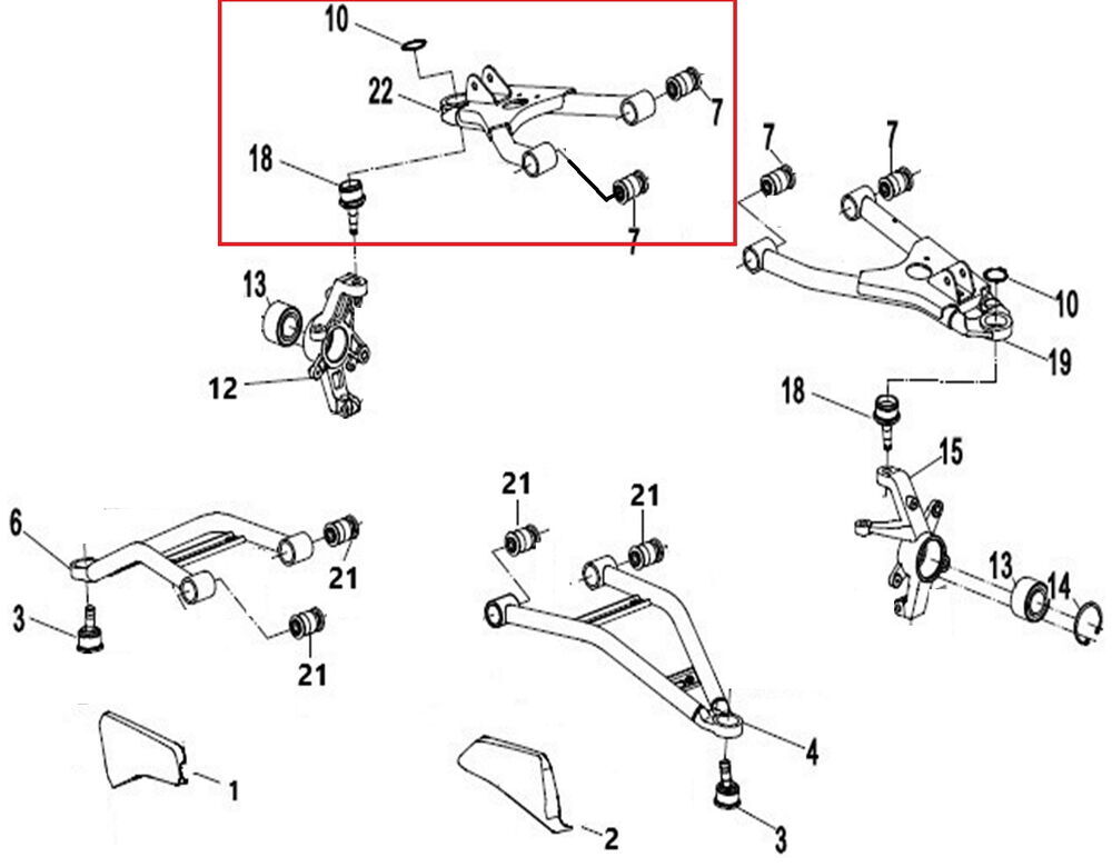 Promax 650L Ön Üst Salıncak Sol Komple Rot Baş İle Verilmektedir !