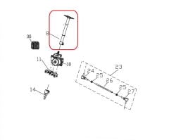 Promax 650L Direksiyon Üst Mil