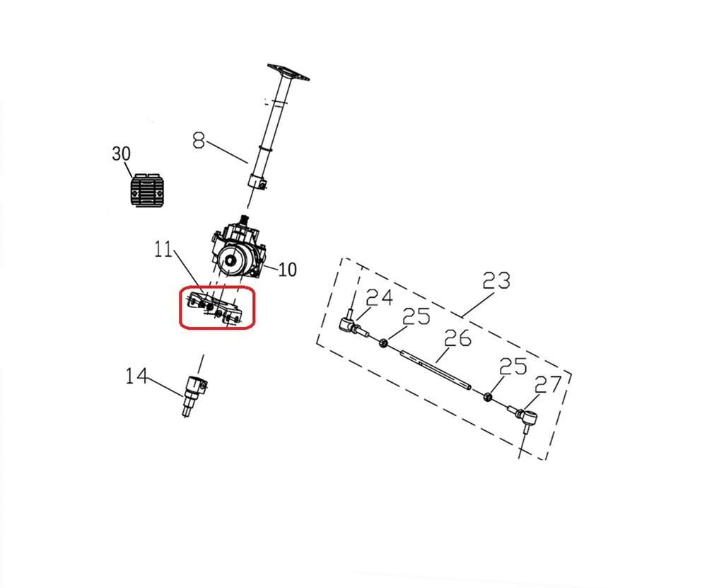 Promax 650L Direksiyon Orta birleştirme Sabitleme