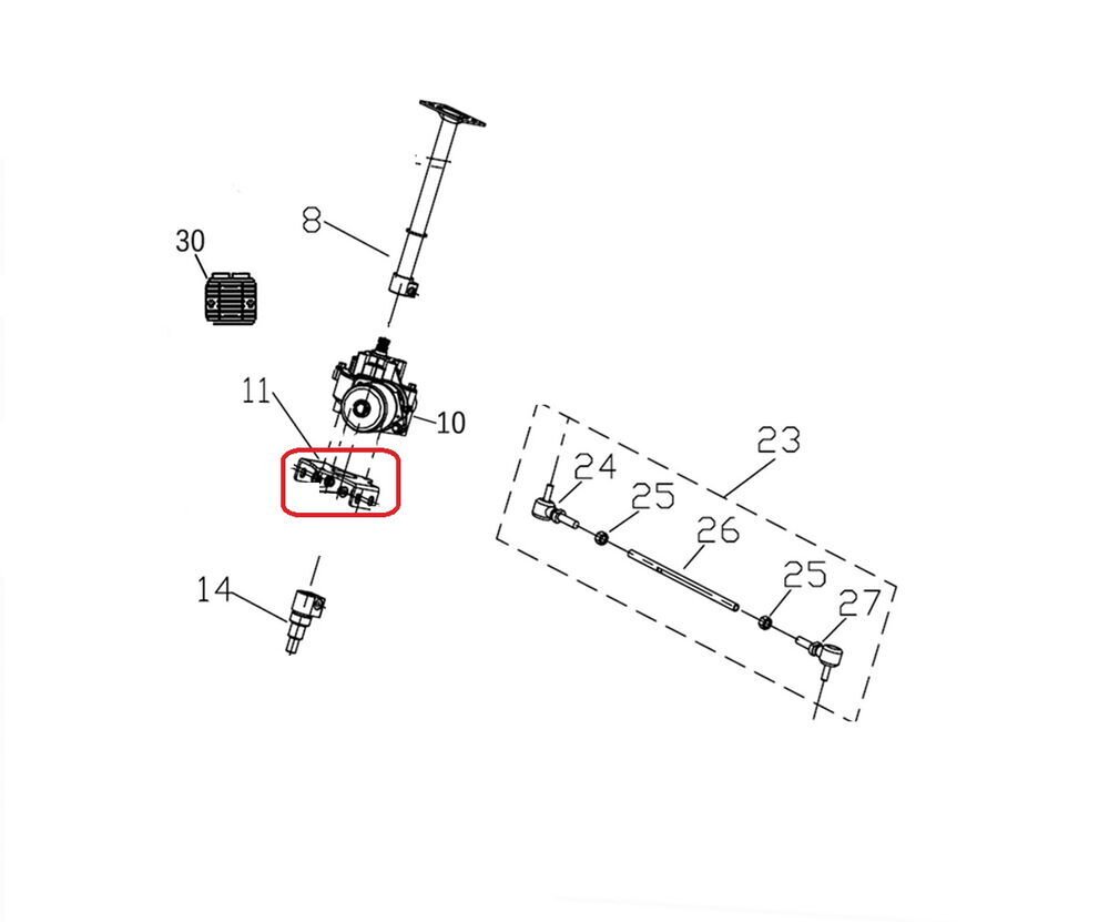 Promax 650L Direksiyon Orta birleştirme Sabitleme