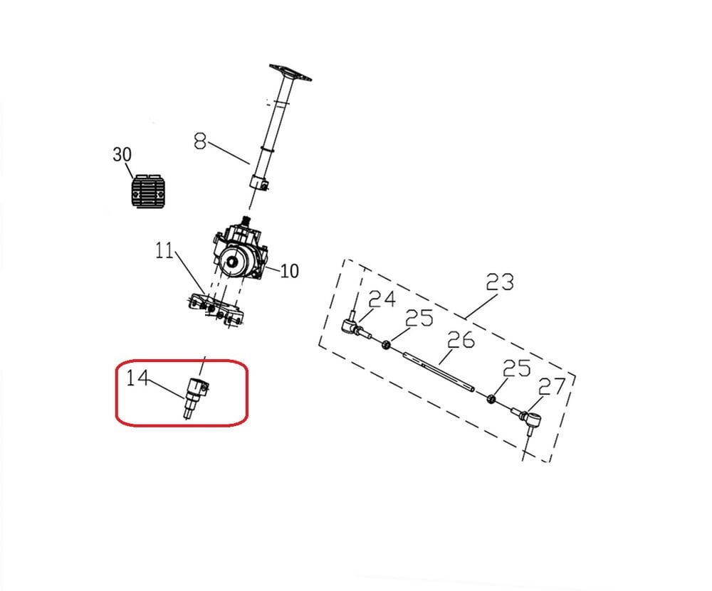 Promax 650L Direksiyon Alt Mil Küçük