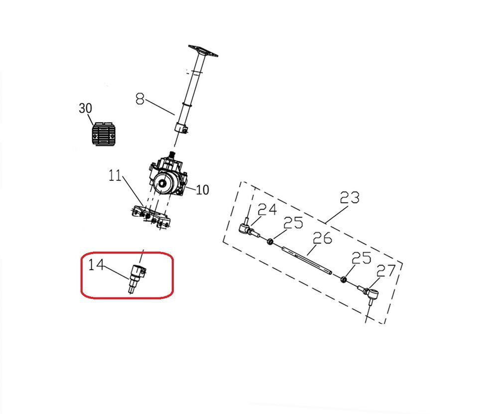 Promax 650L Direksiyon Alt Mil Küçük