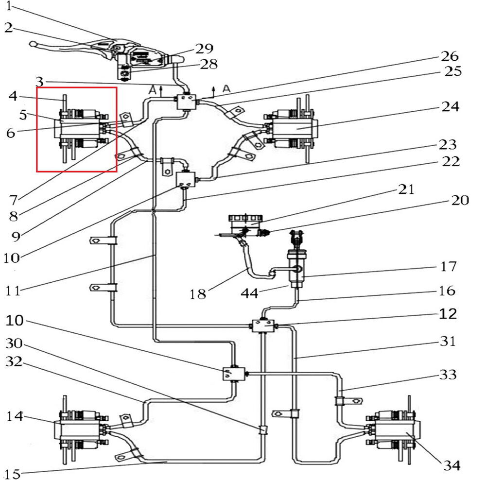 Promax 650L Ön Fren Alt Merkez Sol