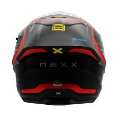 NEXX Y.100R URBANGRAM MAT SİYAH-KIRMIZI KASK