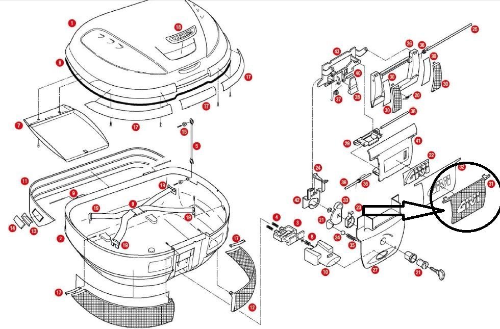 GIVI Z617NR ÇANTA REFLEKTÖRÜ ORTA SİYAH E52