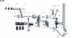 Daytona 250 Ön Basamak Tutucu Sol