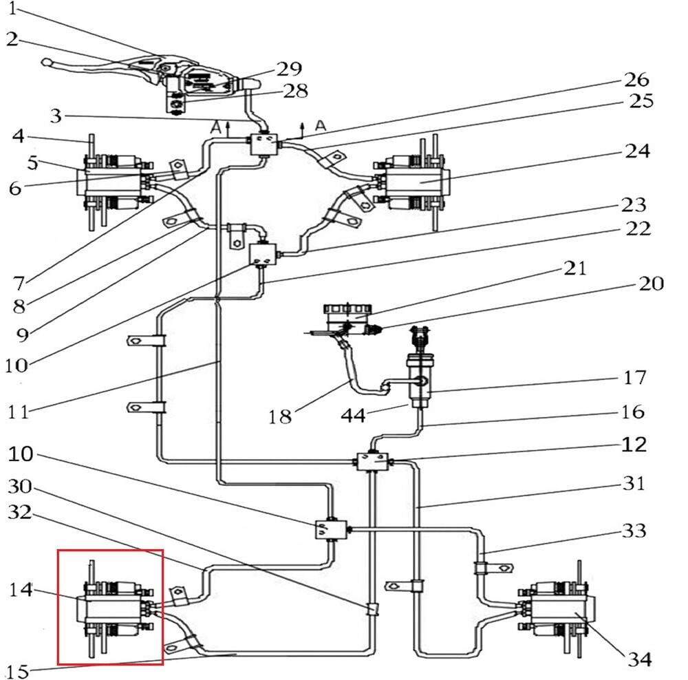 Promax 650L Arka Fren Alt Merkez Sol