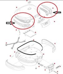 GIVI Z696R ÇANTA REFLEKTÖRÜ TAKIM E55