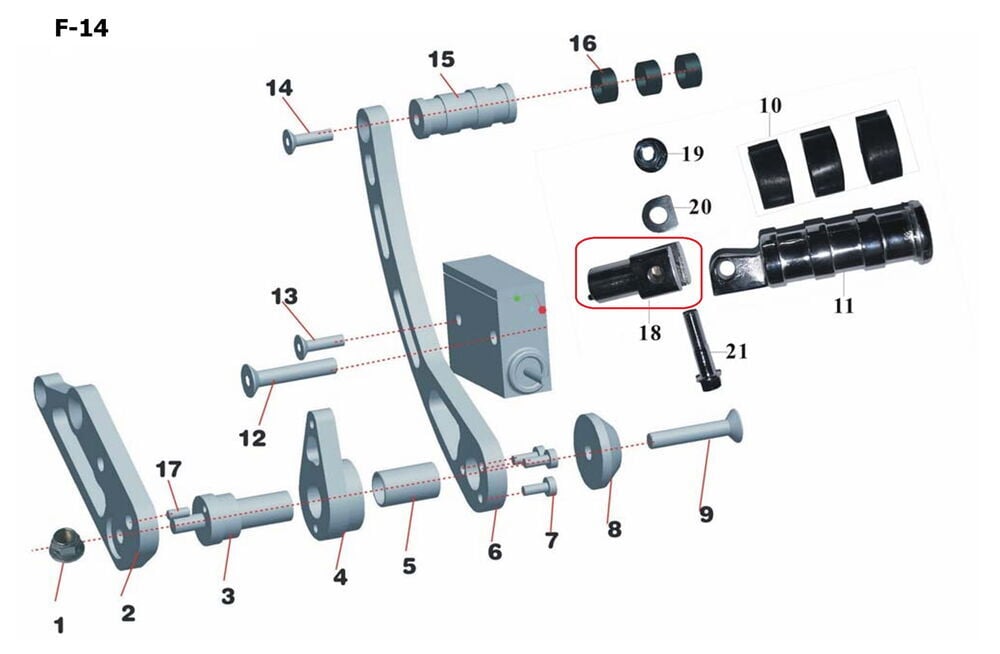 Daytona 250 Ön Basamak Tutucu Sağ