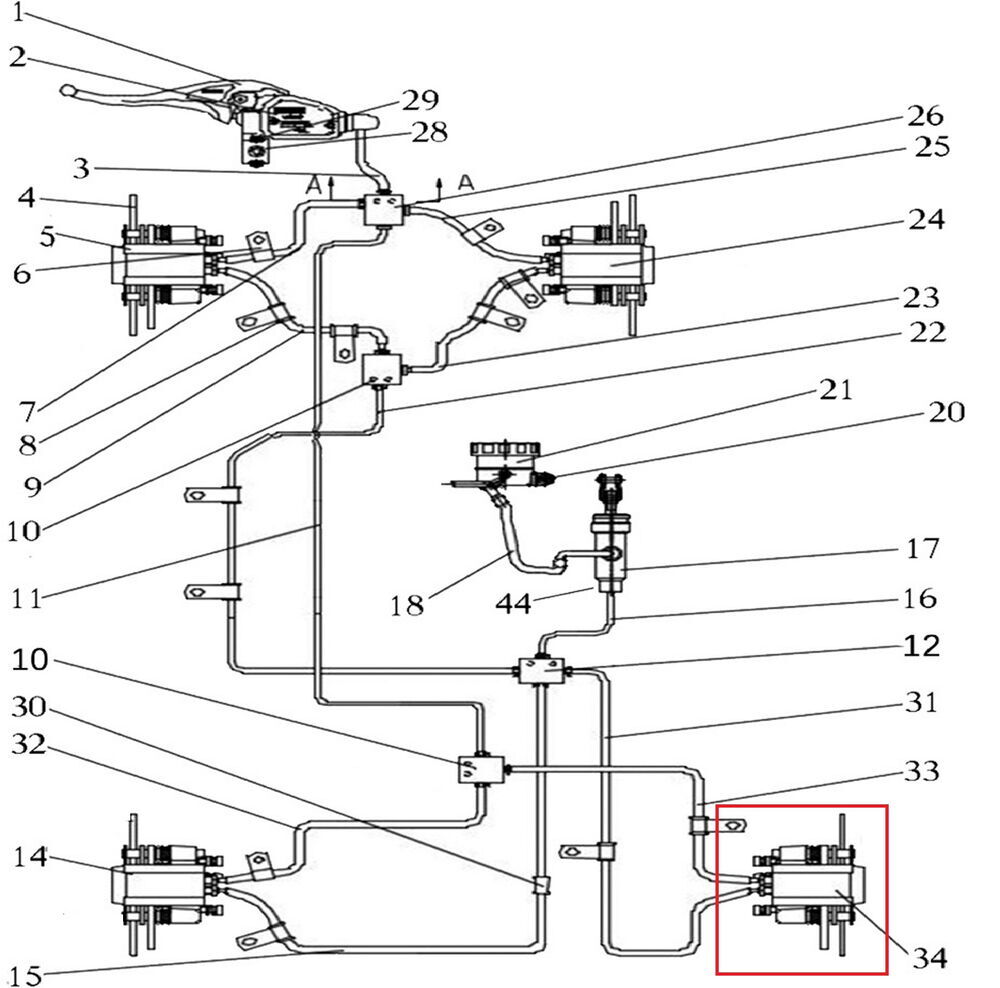 Promax 650L Arka Fren Alt Merkez Sağ