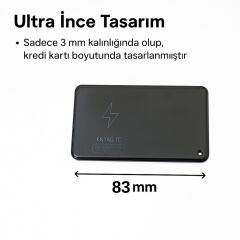 KNMASTER KNTAG 1C – Ultra İnce Akıllı Takip Kartı (Cüzdan Bulucu)