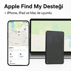 KNMASTER KNTAG 1C – Ultra İnce Akıllı Takip Kartı (Cüzdan Bulucu)
