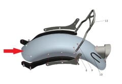 Daytona 250 Arka Çamurluk Beyaz