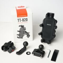 KNMASTER TT820 Titreşim Önleyicili Motosiklet Telefon Tutucu (Kamera Bağlantılı)