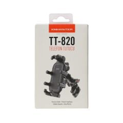 KNMASTER TT820 Titreşim Önleyicili Motosiklet Telefon Tutucu (Kamera Bağlantılı)
