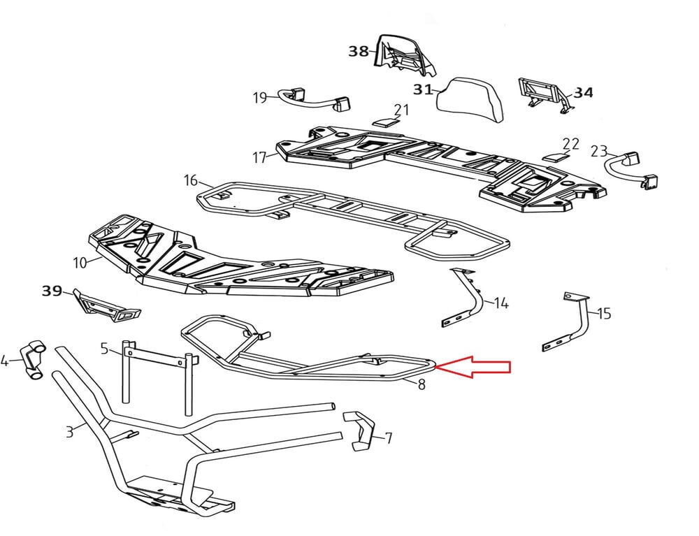 Promax 650L Ön Çamurluk Üst Demir