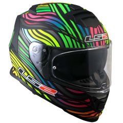 LS2 STORM 2 POWER MAT SİYAH-GÖKKUŞAĞI KASK