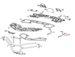 Promax 650L Arka Çamurluk Alt Destek Braketi Sol