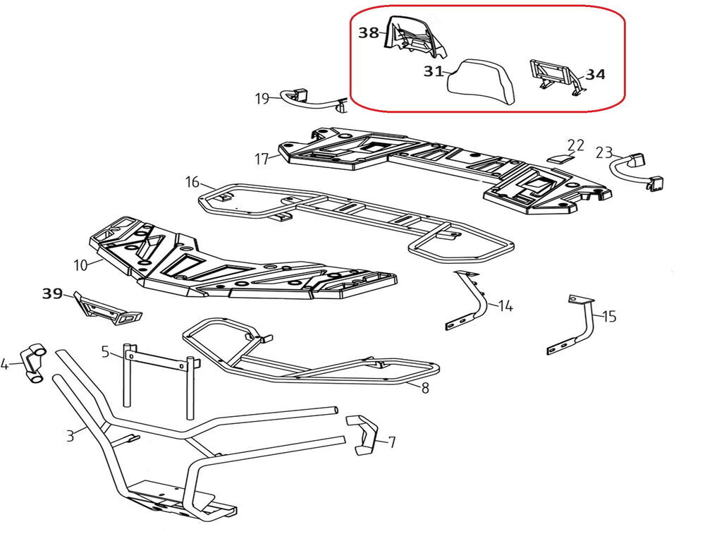 Promax 650L Arka Sırt Dayama Sissy Bar
