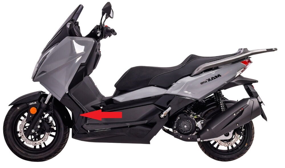 Max 125 Ön Far Yan Alt Grenaj Sol Parlak Siyah