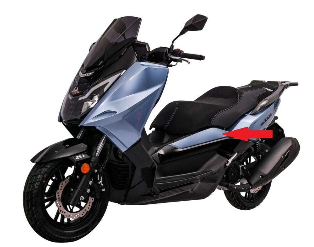 Max 125 İç Yan Kapak Üst Grenaj Mavi Sol