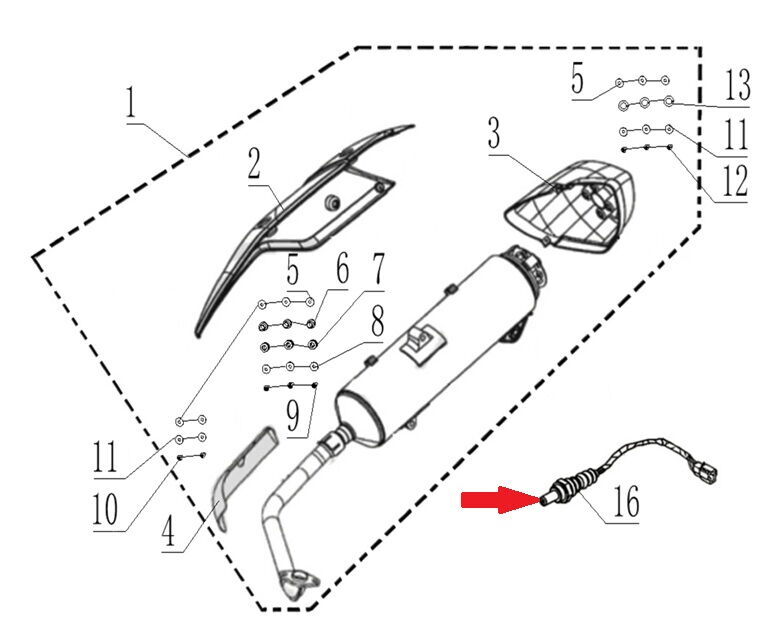Max 125 Oksijen Sensörü
