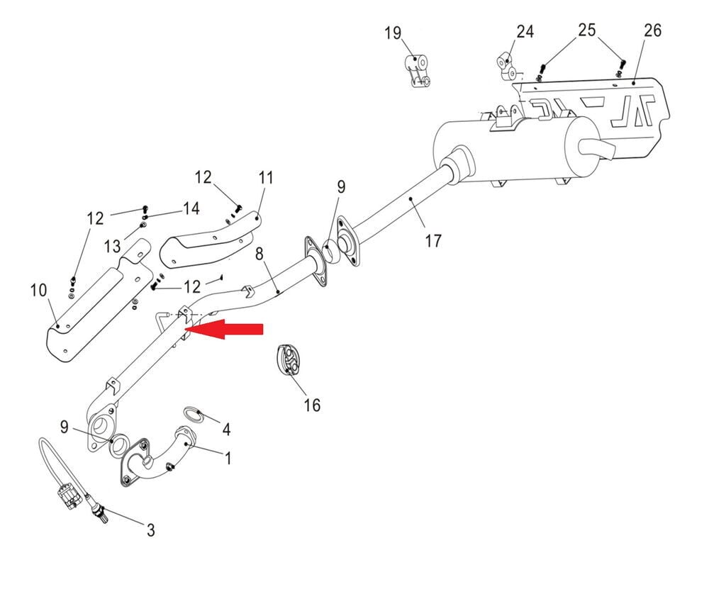 Promax 650L Egzoz Borusu