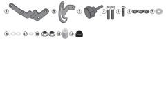 GIVI D5128KIT BMW R 1250 GS (19-23) RÜZGAR SİPERLİK BAĞLANTISI