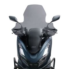 GP Kompozit Honda PCX 125 / 150 2021-2024 Uyumlu Elcikli Ön Cam Füme