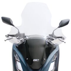 GP Kompozit Honda PCX 125 / 150 2021-2024 Uyumlu Elcikli Ön Cam Şeffaf