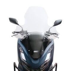 GP Kompozit Honda PCX 125 / 150 2021-2024 Uyumlu Elcikli Ön Cam Şeffaf