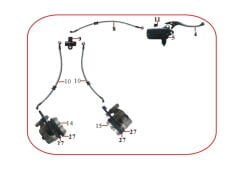 DD-250E-9 Ön Fren Merkez Alt Üst Komple
