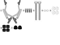GIVI A5615A PIAGGIO MEDLEY / S 125-150 (20-23) RÜZGAR SİPERLİK BAĞLANTISI