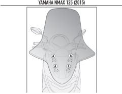 GIVI D2123KIT YAMAHA N-MAX 125-155 (15-20) RÜZGAR SİPERLİK BAĞLANTISI