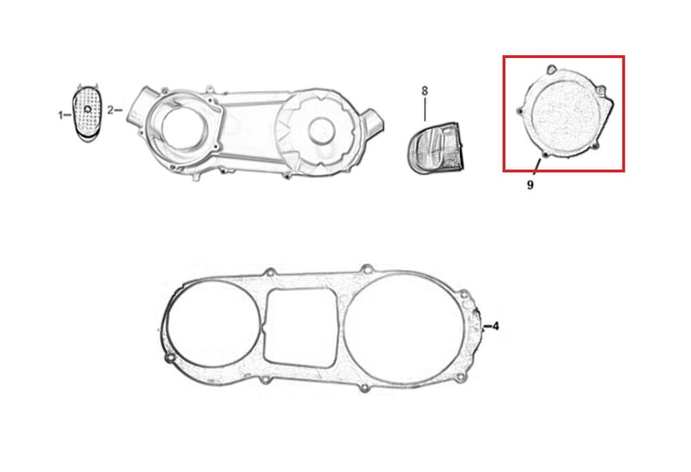 M210 Debriyaj Üst Dış Kapak