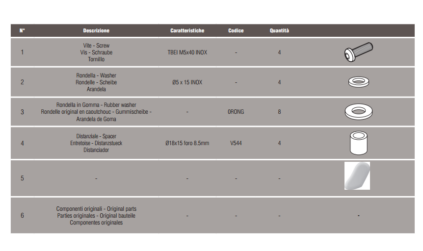KAPPA D3101KITK SUZUKI DL 650 V-STROM (11-16) RÜZGAR SİPERLİK BAĞLANTISI