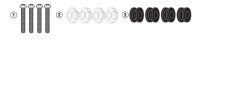 KAPPA D2153KITK YAMAHA N-MAX 125-155 (21-24) RÜZGAR SİPERLİK BAĞLANTISI