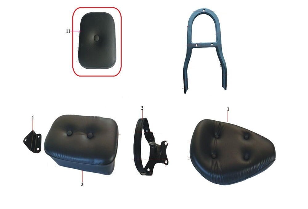 DD-250E-9 Sisy bar Sırt Yaslama Minderi