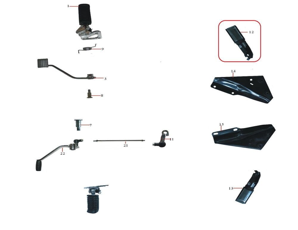 DD-250E-9 Arka Basamak Sol Komple