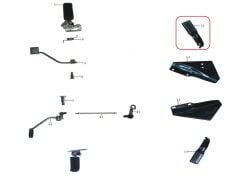 DD-250E-9 Arka Basamak Sol Komple