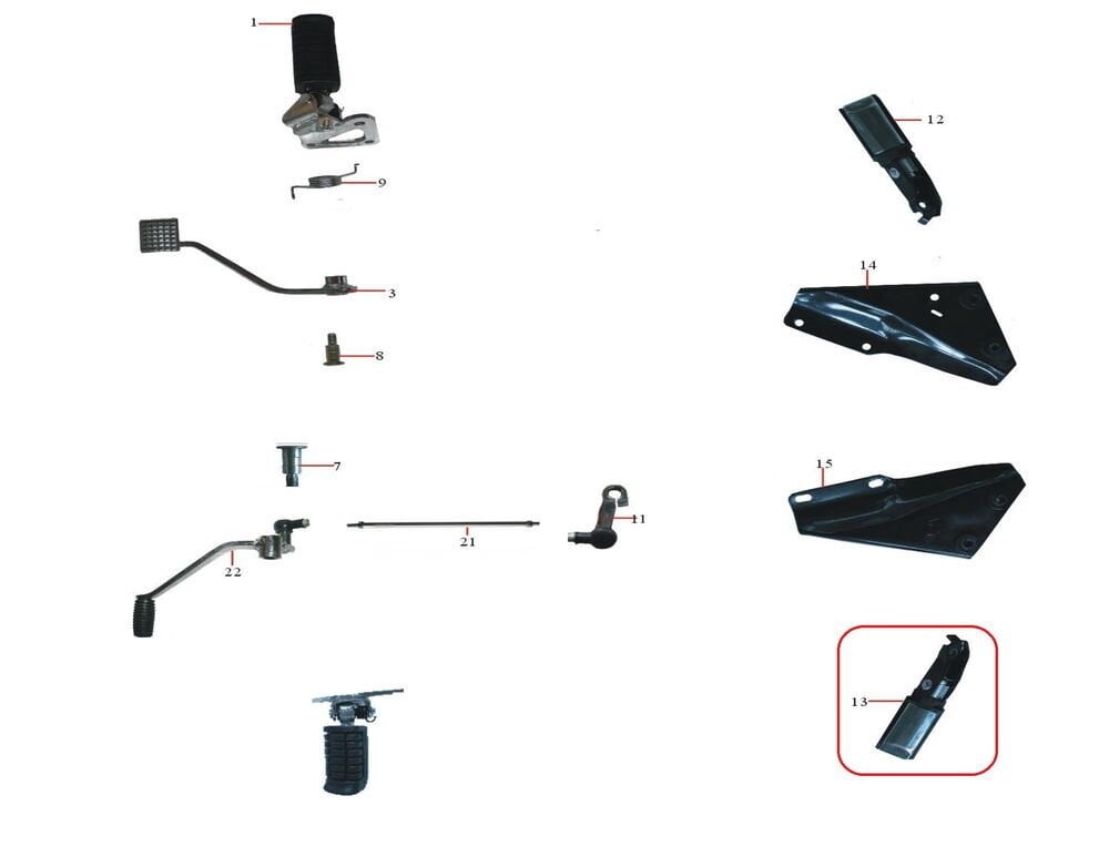 DD-250E-9 Arka Basamak Sağ Komple