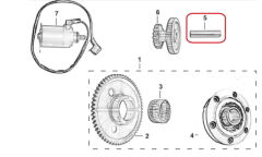 M210 Marş Dişli Mili