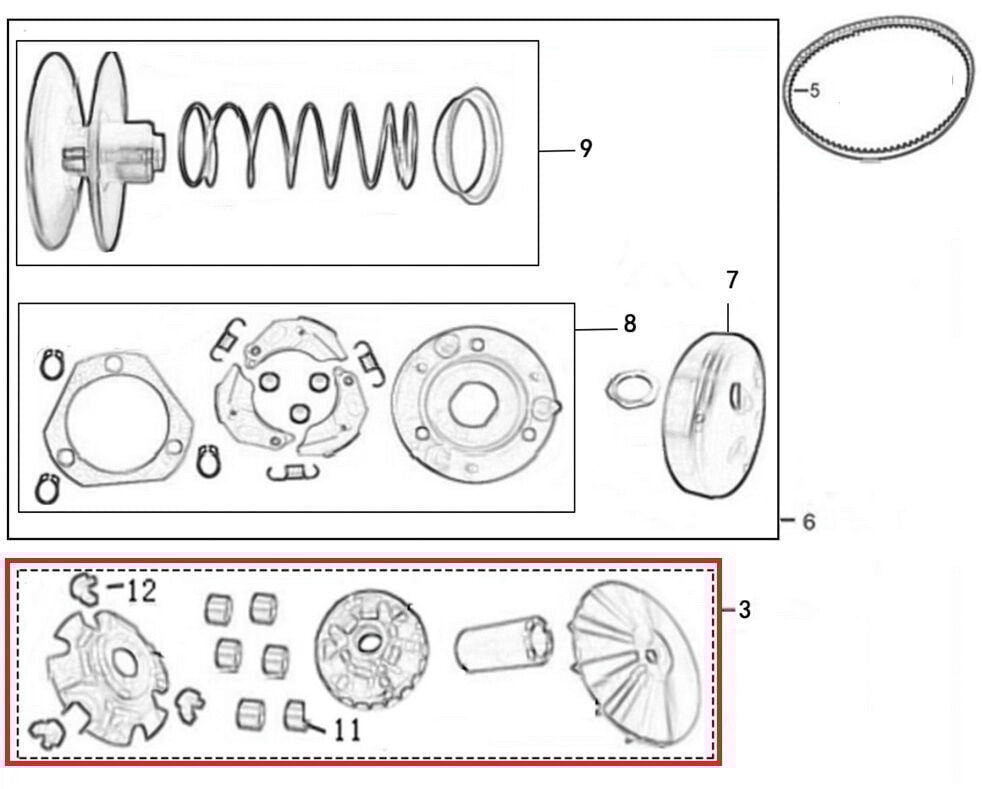 M210 Ön Varyatör Komple
